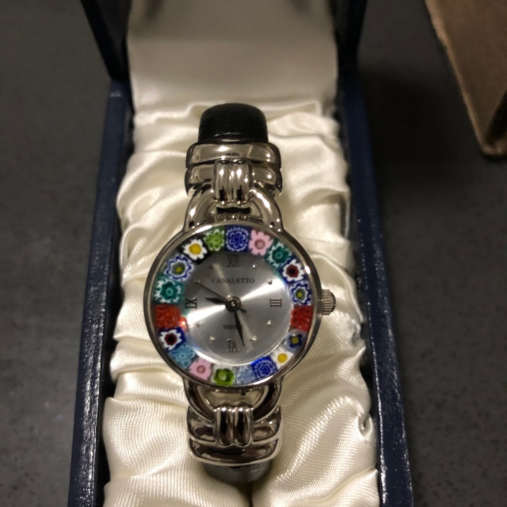 NEW Antica murrina Italian glassface watch